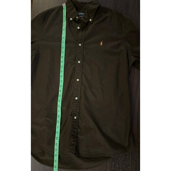 Polo Ralph Lauren Custom Fit Long Sleeve Button Down Green Shirt Size XL - Picture 9 of 10